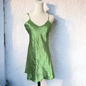 Vintage peridot tinkerbell  slip dress S